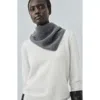 Mango Wool & Cashmere Blend Scarf In Gray