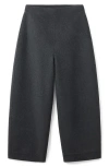 Mango Wool Blend Balloon Pants In Gray
