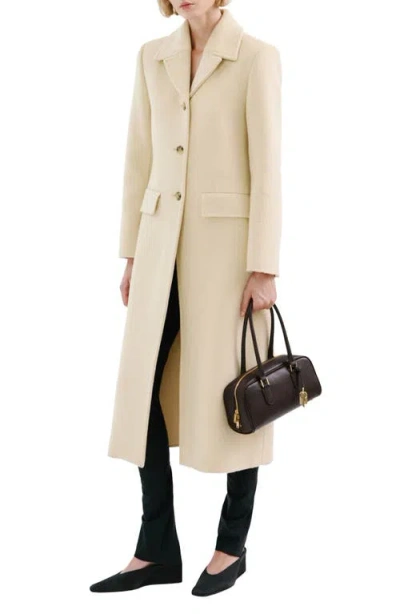 Mango Wool Blend Coat In Neutral