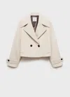 Mango Wool-blend Jacket With Maxi Lapels Light/pastel Grey