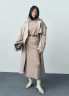 Mango Wool-blend Midi-skirt Sand In Sand