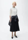 Mango Round-neck Knitted Sweater Ecru In Ecru