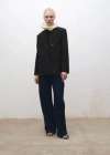 Mango Wool-blend Suit Jacket Black