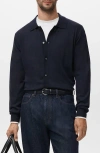 Mango Wool Cardigan In Blue