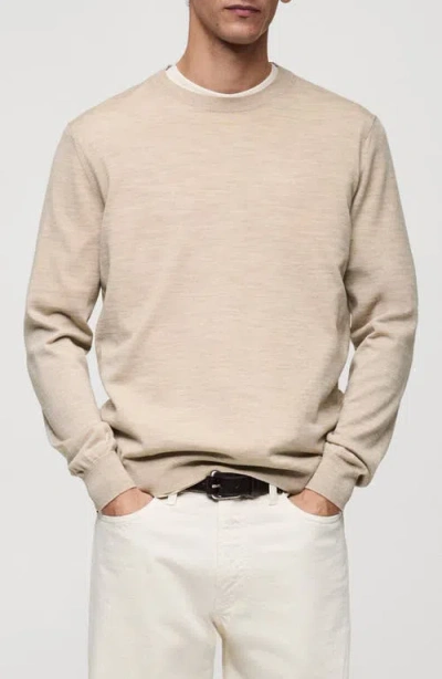 MANGO MANGO WOOL CREWNECK SWEATER