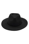 Mango Wool Felt Fedora In Black