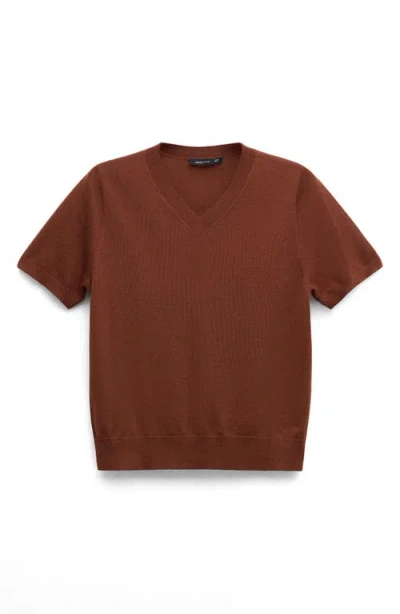 Mango Wool Sweater In Brown