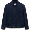 Mango Workwear Denim Jacket In Blue