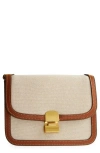 Mango Crossbody Bag With Flap Leather In Marron Moyen
