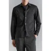 Mango Woven Overshirt In Black