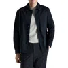 Mango Non-iron Overshirt With Pocket In Black