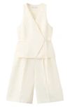Mango Wrap Jumpsuit In White