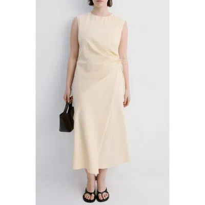 Mango Wrap Midi Dress In White