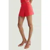 Mango Wrap Miniskirt In Red