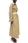 Mango Wrinkled Oversized Belted Trench Coat