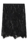 Mango X Kaia Gerber Beaded Lace Skirt In Black