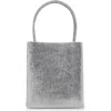 Mango X Kaia Gerber Mini Shopper Bag In Silver