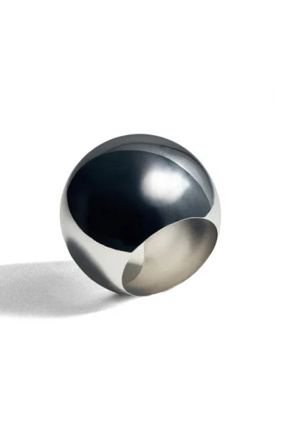 Mango X Kaia Gerber Oval Orb Bracelet In Silver
