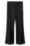Mango Selection Pleat Front Straight Leg Pants In Black