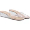 Mango X Supriya Lele Wedge Slide Sandal In Transparent