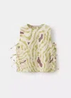 Mango Zebra Print Blouse In Ecru