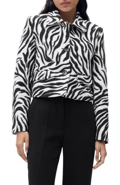 Mango Zebra Print Jacket