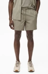 Mango Zip Pocket Swim Trunks In Gray
