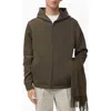 Mango Zip-up Hoodie In Green