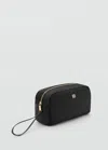 Mango Sac Cosmétique Nylon Zippé Noir - Femme - Taille Unique -  In Black