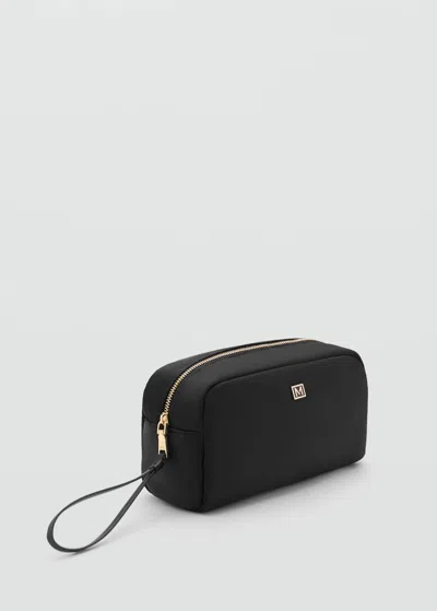 Mango Sac Cosmétique Nylon Zippé Noir - Femme - Taille Unique -  In Black