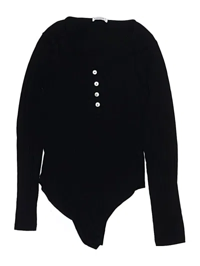Pre-owned Mangopop Collection Bodysuit In Black