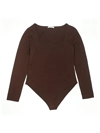 Pre-owned Mangopop Collection Bodysuit In Brown