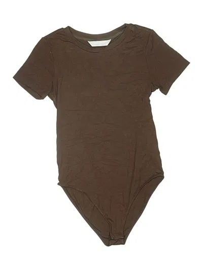 Pre-owned Mangopop Collection Bodysuit In Brown