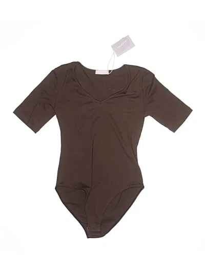 Pre-owned Mangopop Collection Bodysuit In Brown