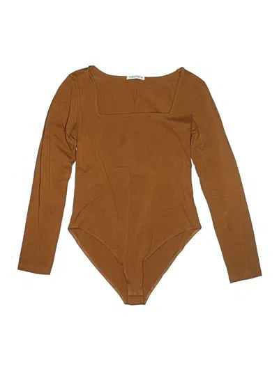 Pre-owned Mangopop Collection Bodysuit In Brown