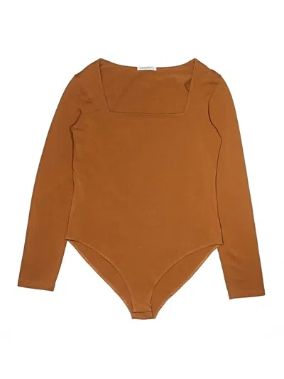 Pre-owned Mangopop Collection Bodysuit In Brown