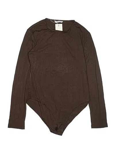 Pre-owned Mangopop Collection Bodysuit In Brown