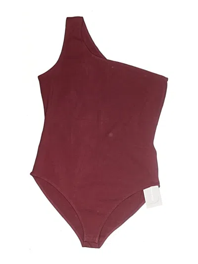 Pre-owned Mangopop Collection Bodysuit In Burgundy