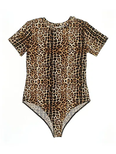 Pre-owned Mangopop Collection Bodysuit In Gold