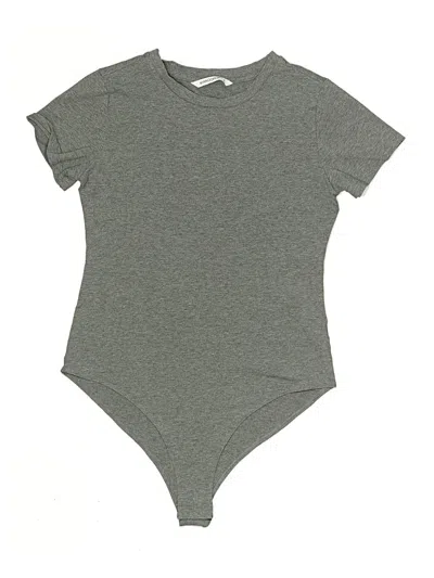 Pre-owned Mangopop Collection Bodysuit In Gray