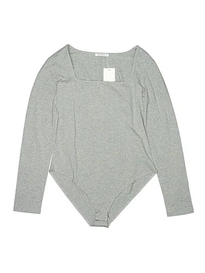 Pre-owned Mangopop Collection Bodysuit In Gray