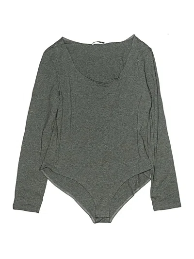 Pre-owned Mangopop Collection Bodysuit In Gray