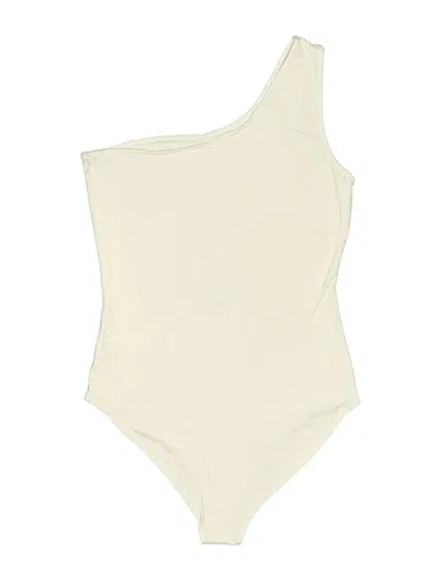 Pre-owned Mangopop Collection Bodysuit In Ivory