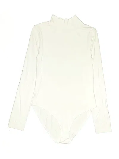 Pre-owned Mangopop Collection Bodysuit In Ivory