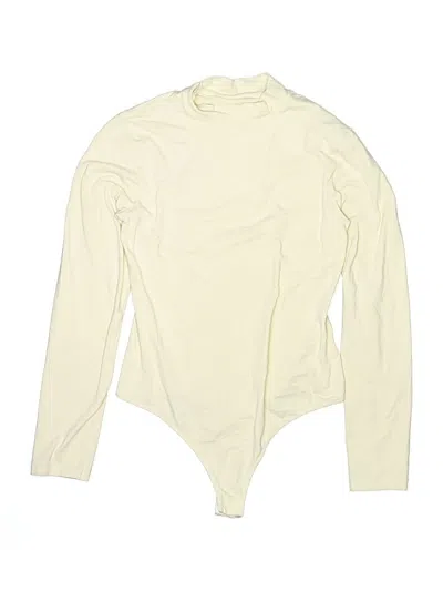 Pre-owned Mangopop Collection Bodysuit In Ivory