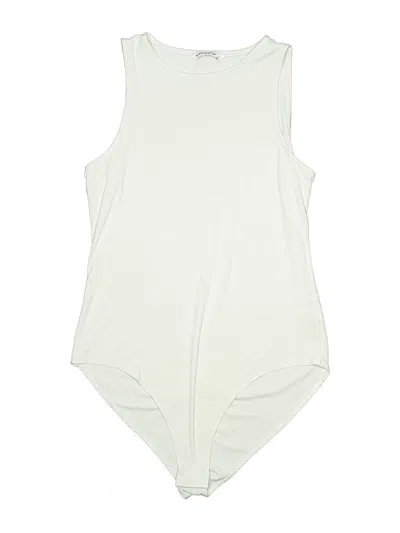 Pre-owned Mangopop Collection Bodysuit In Ivory
