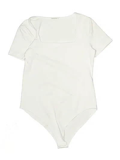 Pre-owned Mangopop Collection Bodysuit In Ivory
