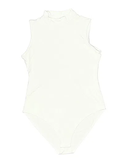 Pre-owned Mangopop Collection Bodysuit In Ivory
