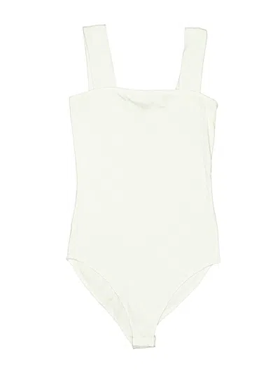 Pre-owned Mangopop Collection Bodysuit In Ivory