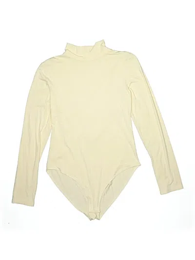 Pre-owned Mangopop Collection Bodysuit In Ivory